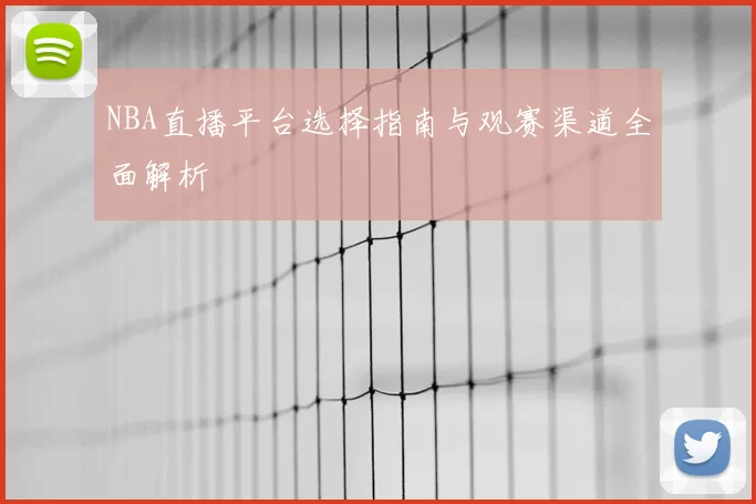 NBA直播平台选择指南与观赛渠道全面解析